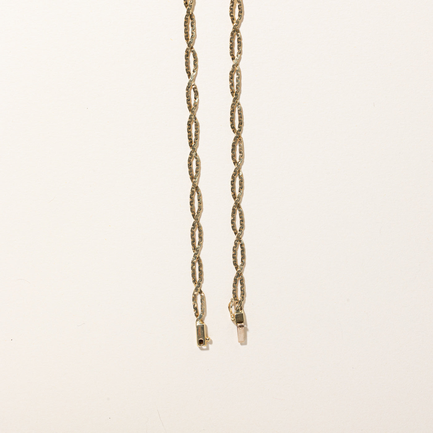 14k Yellow Gold Woven C Link Chain | 32" |