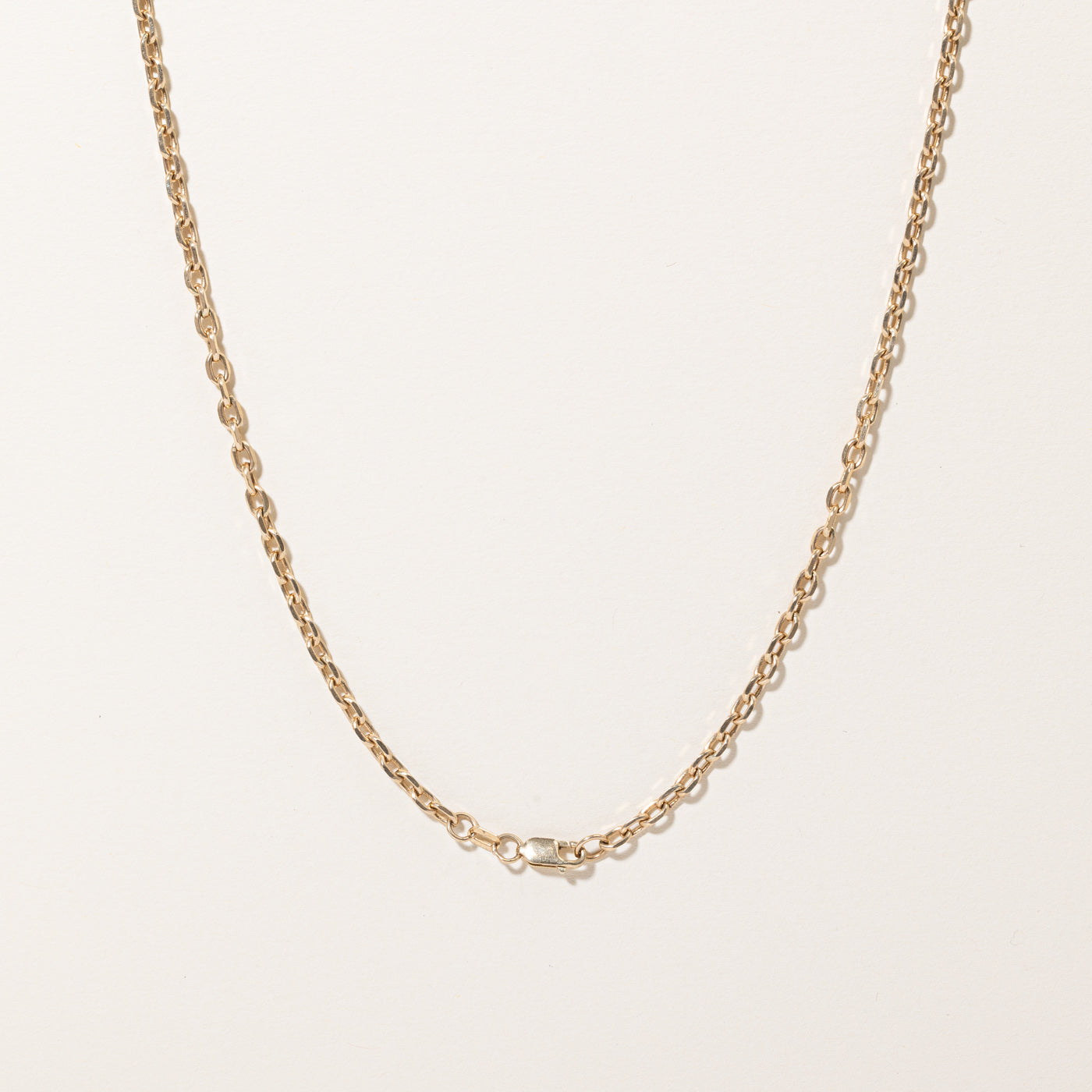 10k Yellow Gold Oval Cable Link Chain | 21" |
