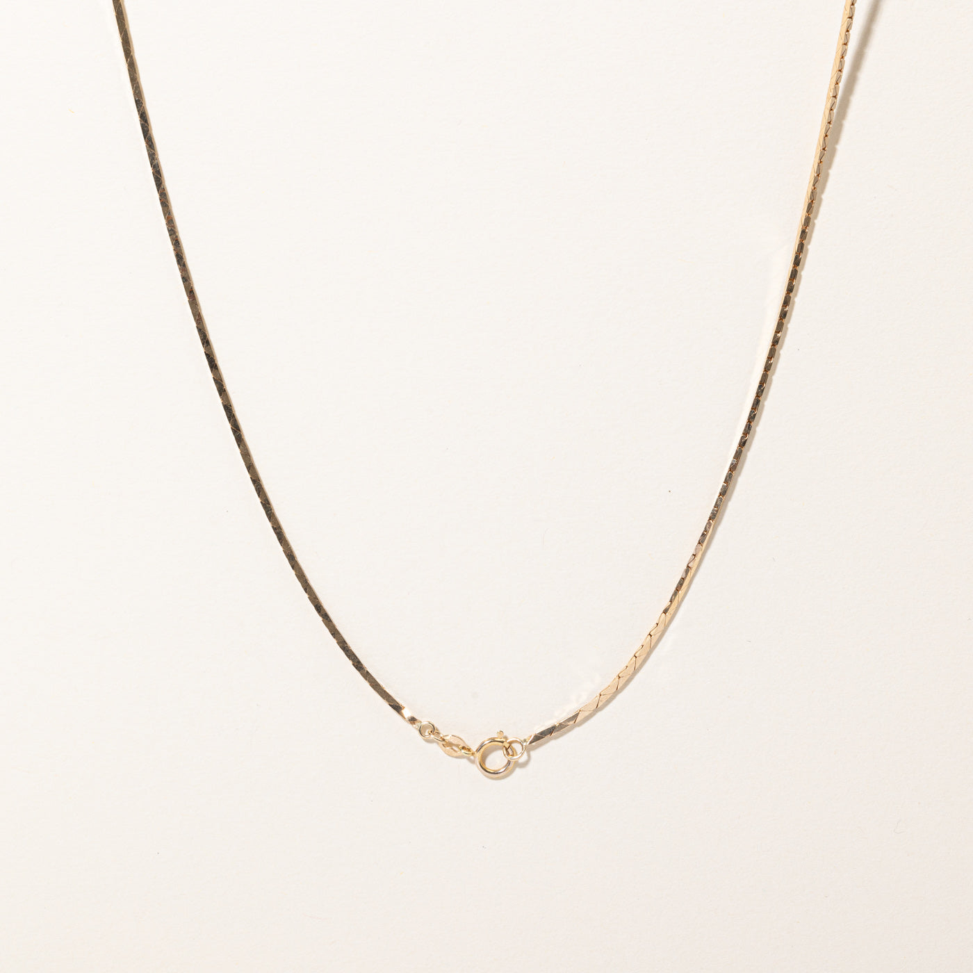 14k Yellow Gold Cobra Chain | 18" |