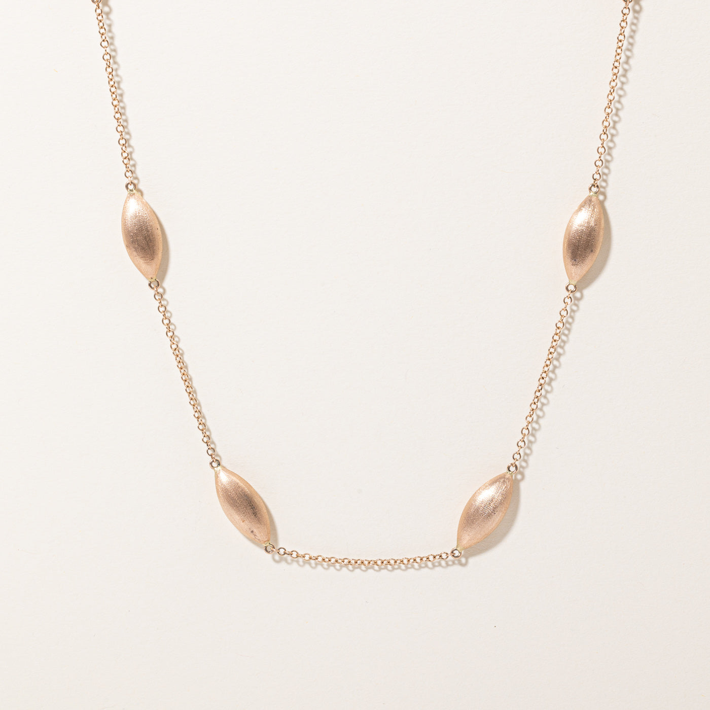 14k Two Tone Gold Toggle Lariat Necklace | 36" |