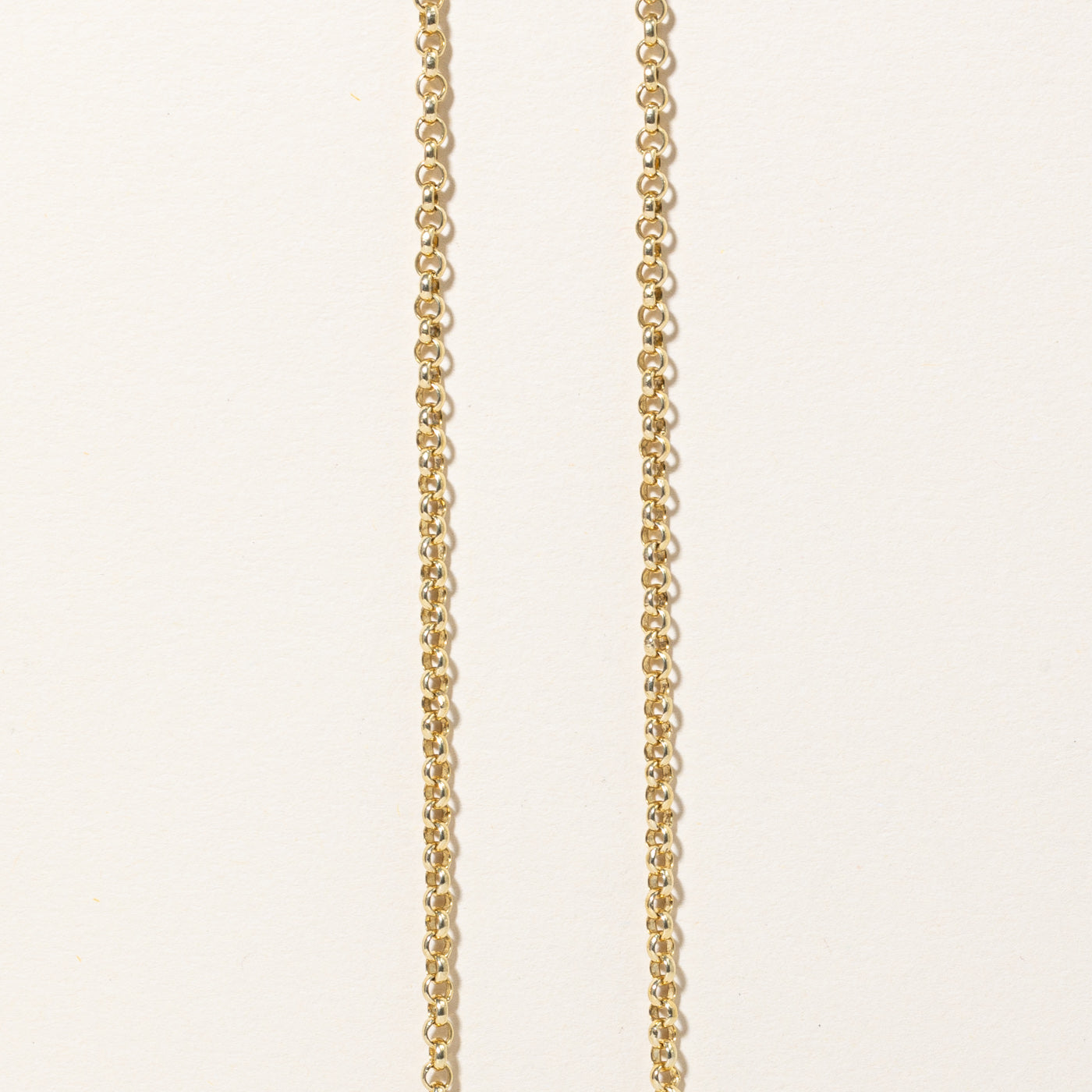 Chaîne Rolo en or jaune 14 carats | 20" |