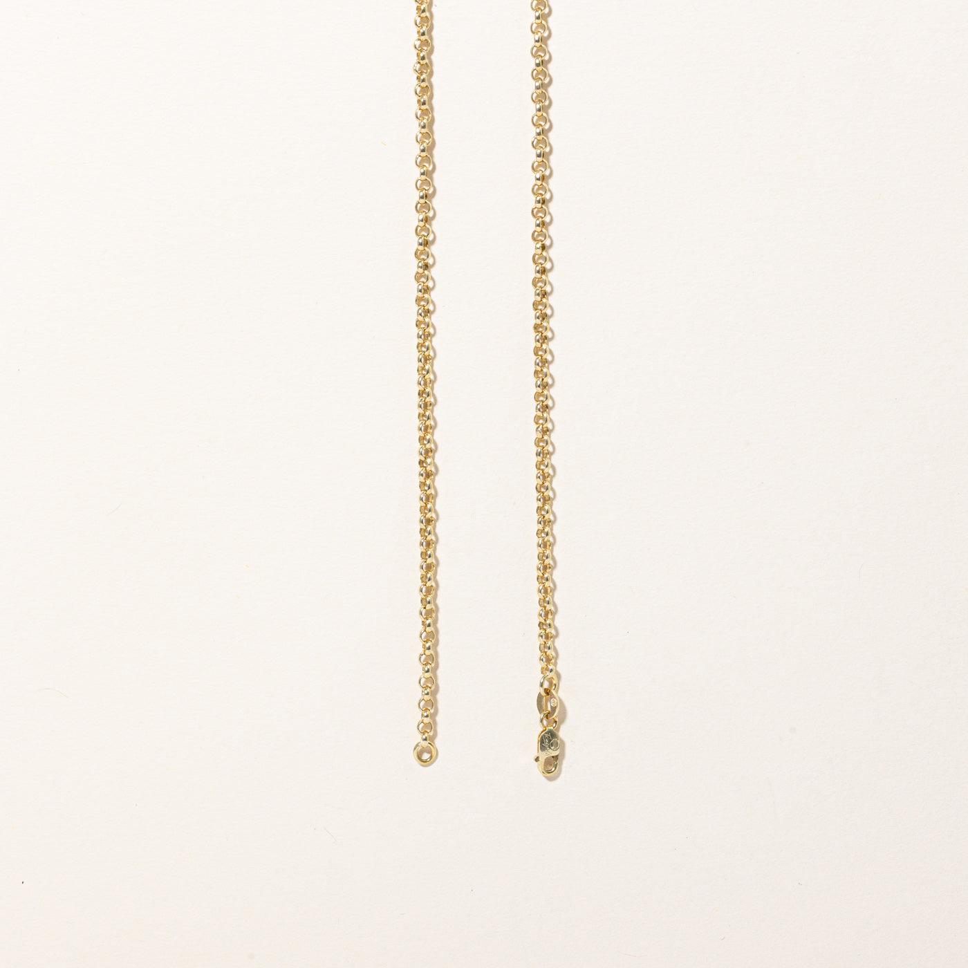 Chaîne Rolo en or jaune 14 carats | 20" |