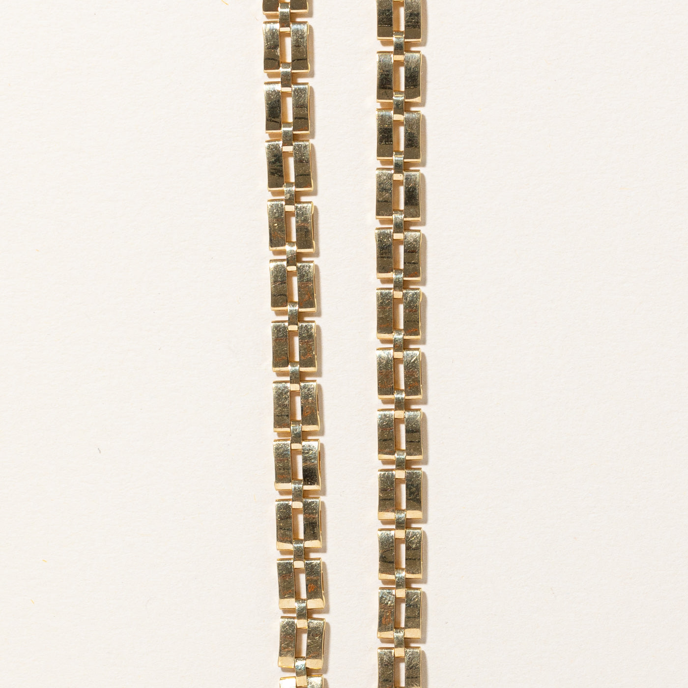 18k Yellow Gold Flat Link Chain | 16" |