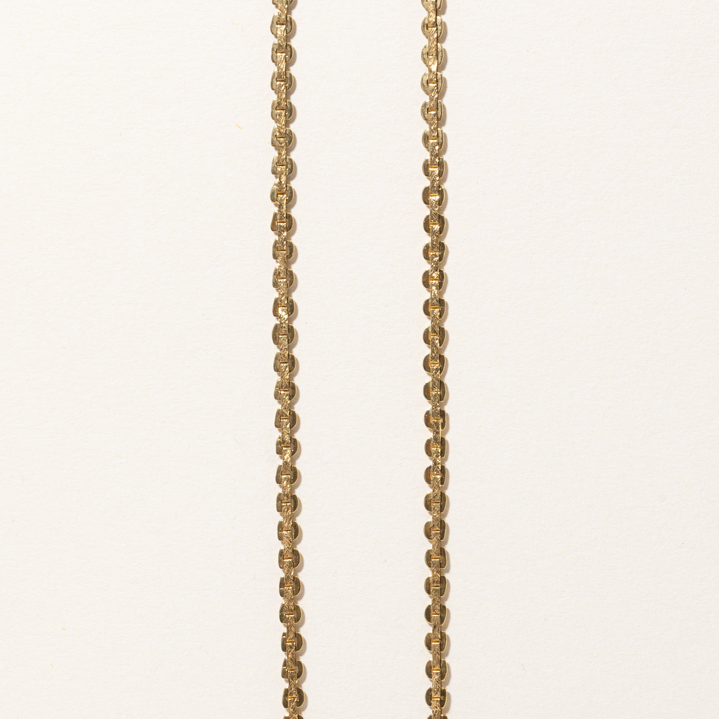 18k Tri Tone Gold Plate Link Necklace | 16" |
