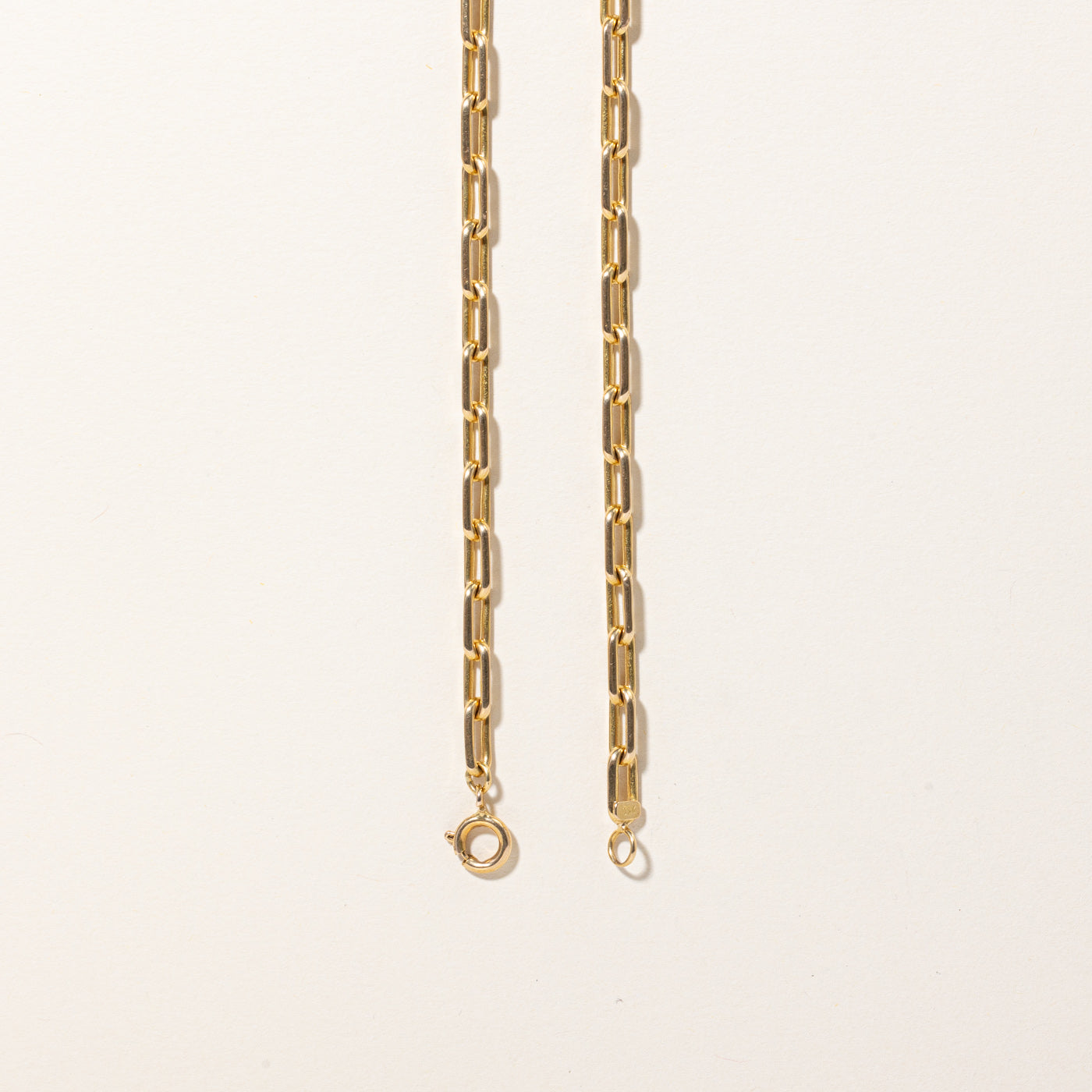 18k Yellow Gold Paperclip Chain | 24" |