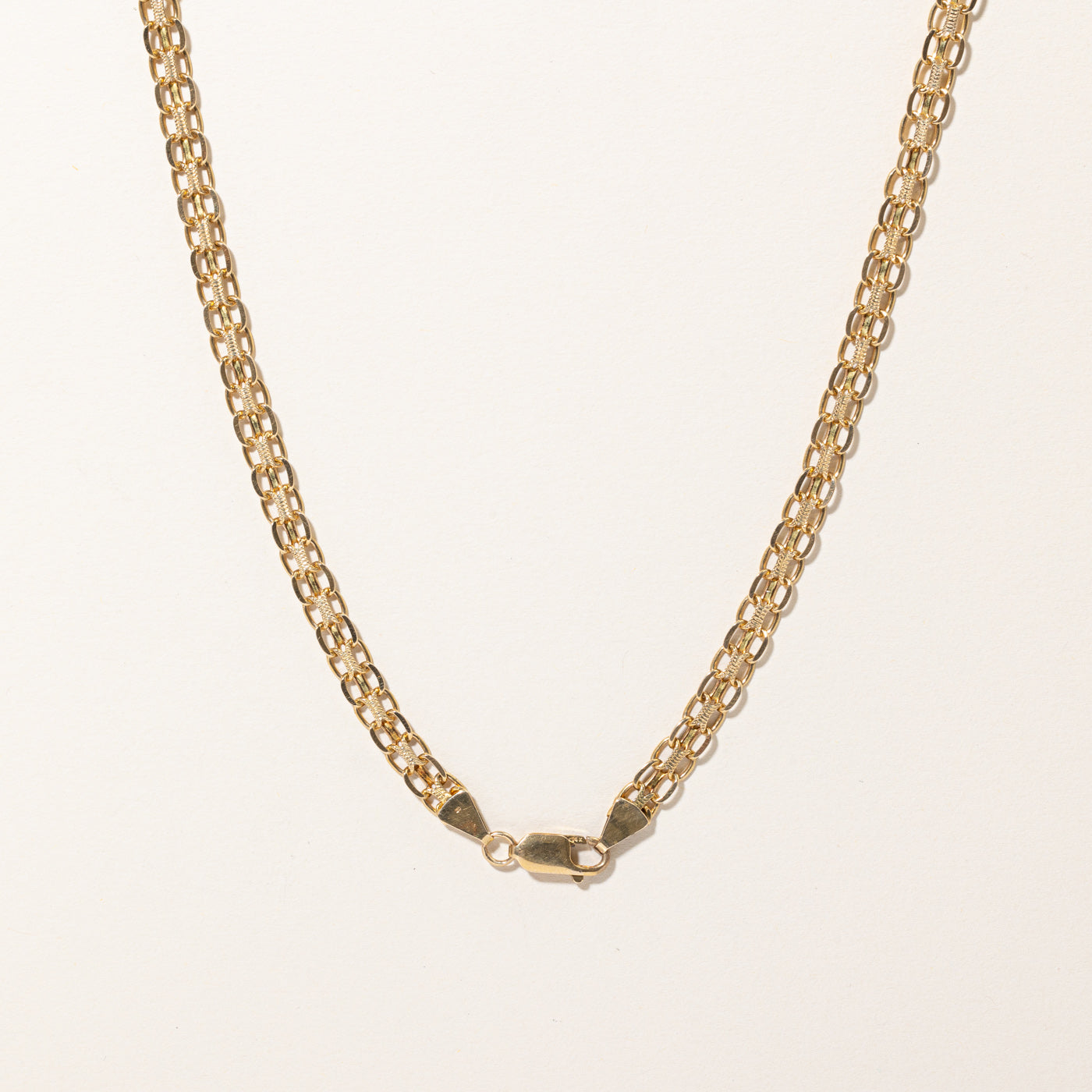 14k Yellow Gold Woven Cable Link Chain | 23" |