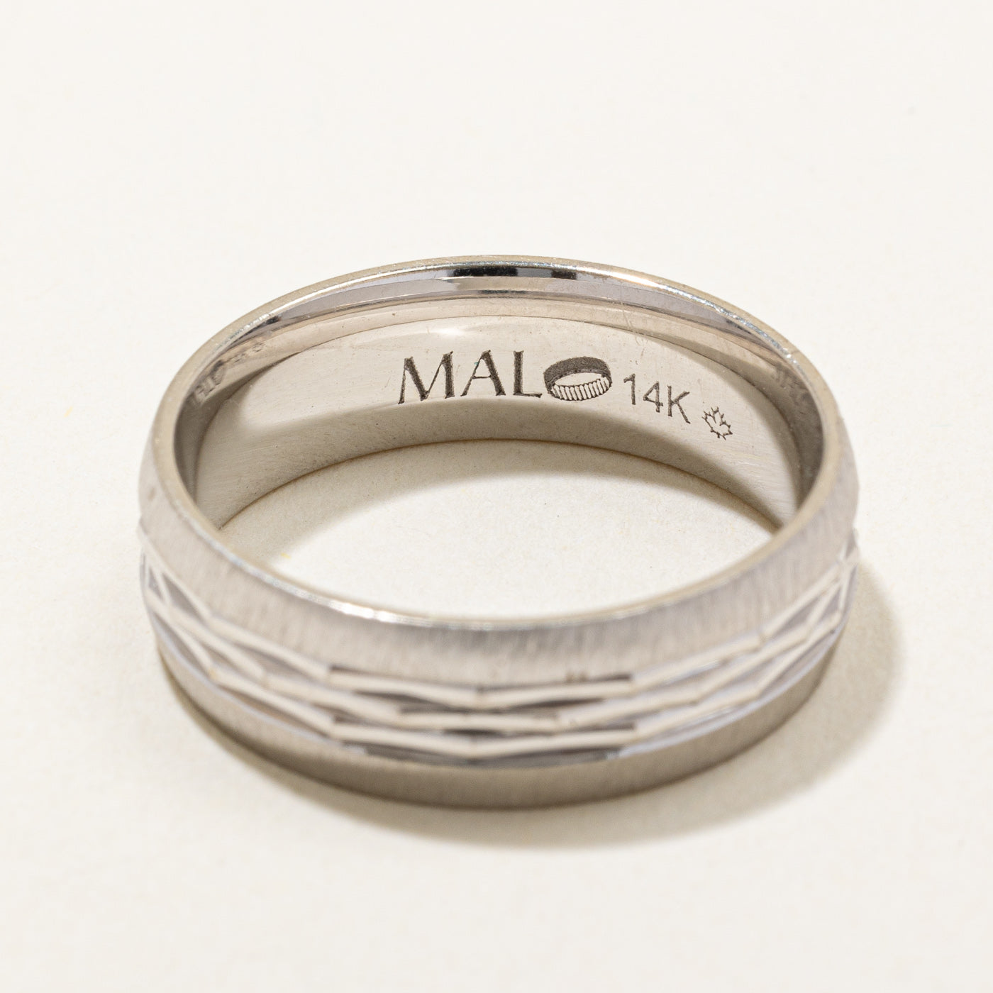 14k White Gold Band | SZ 10 |