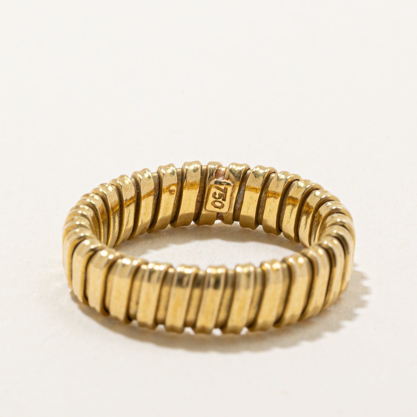 18k Yellow Gold Expandable Ring | SZ 8 |