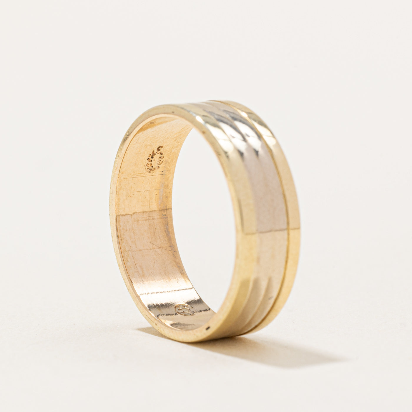 18k Two Tone Gold Band | SZ 6.5 |