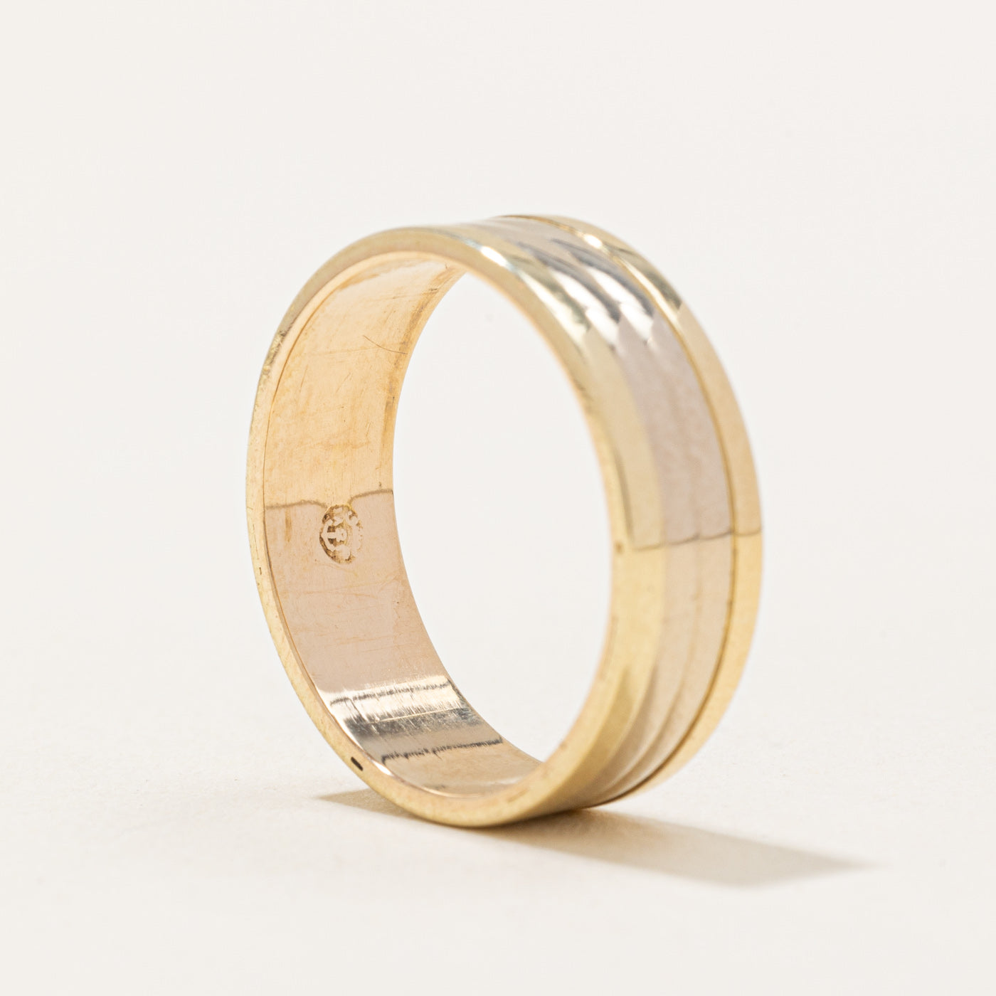 18k Two Tone Gold Band | SZ 6.5 |