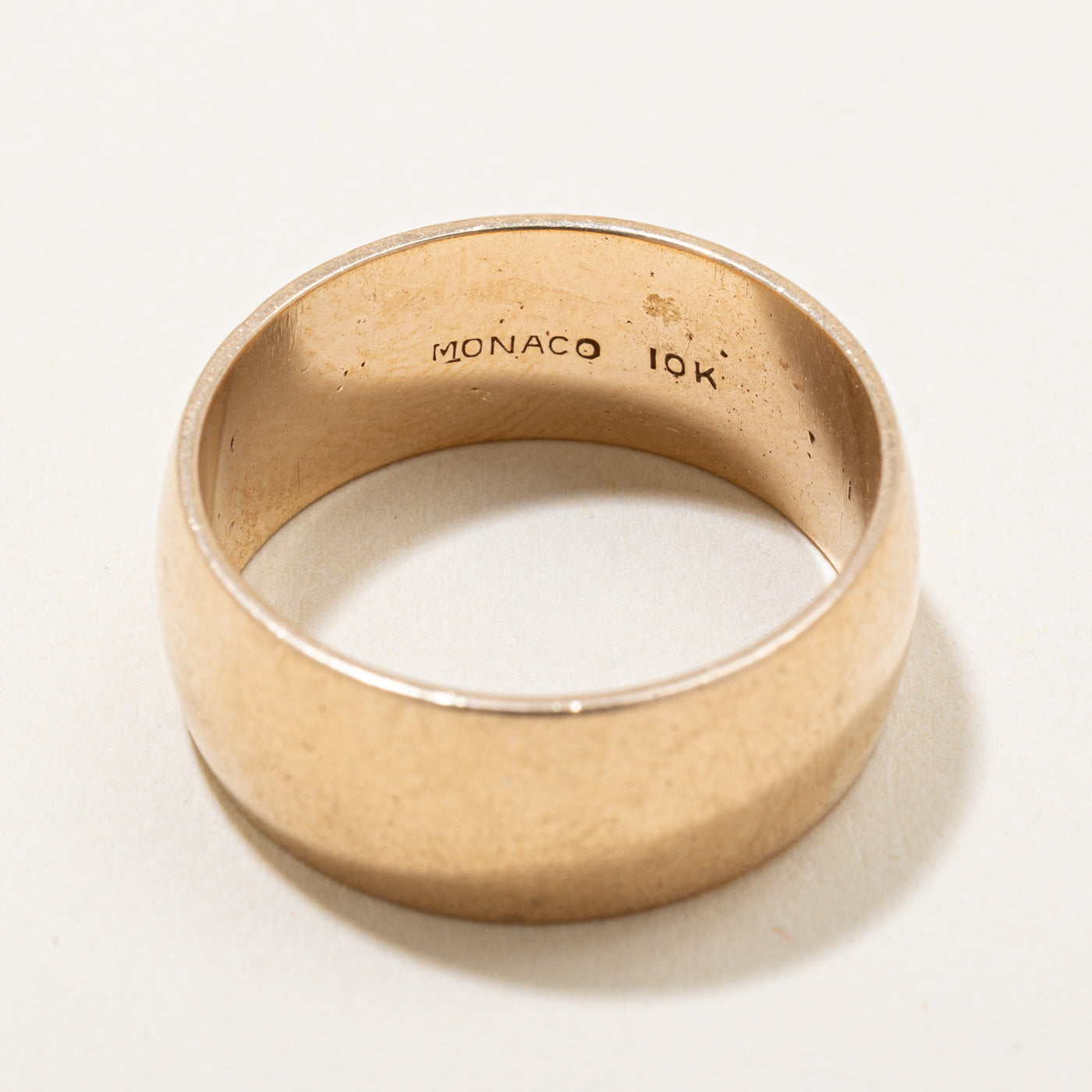 10k Yellow Gold Cigar Band | SZ 8.25 |