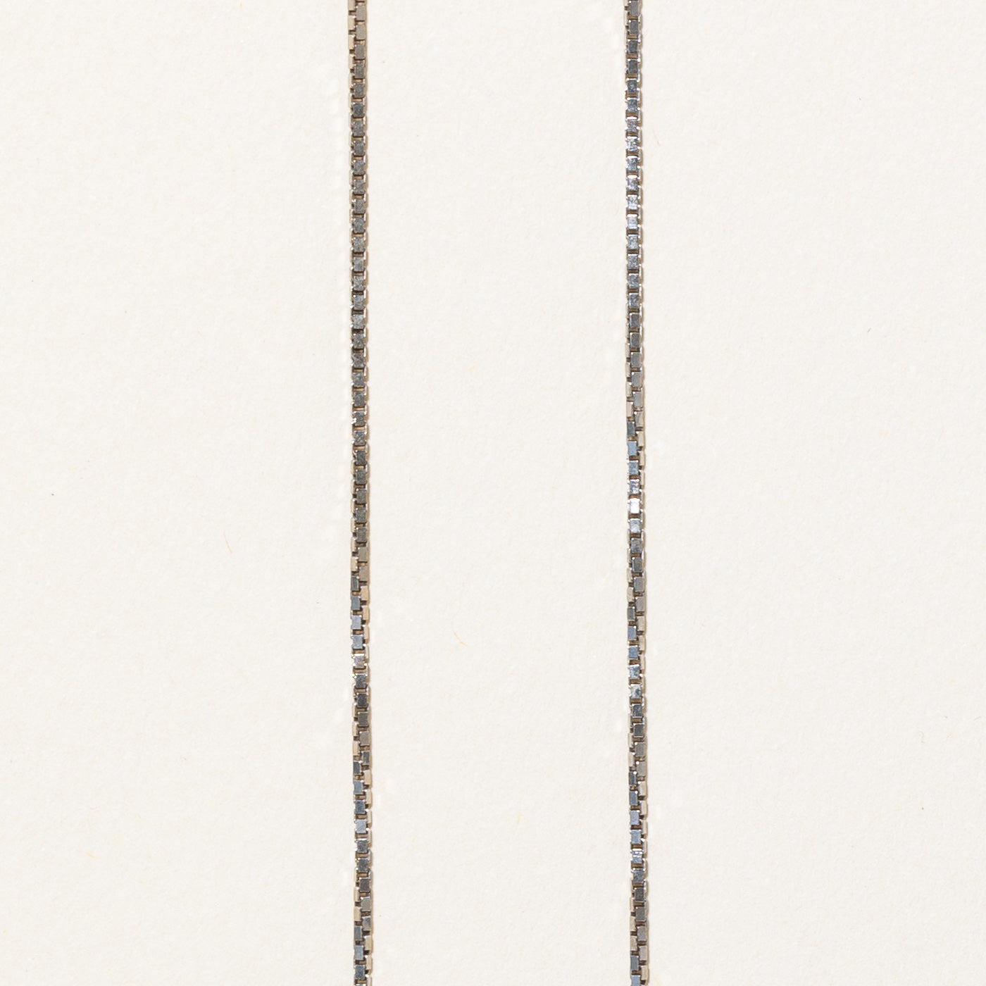 14k White Gold Box Link Chain | 20" |