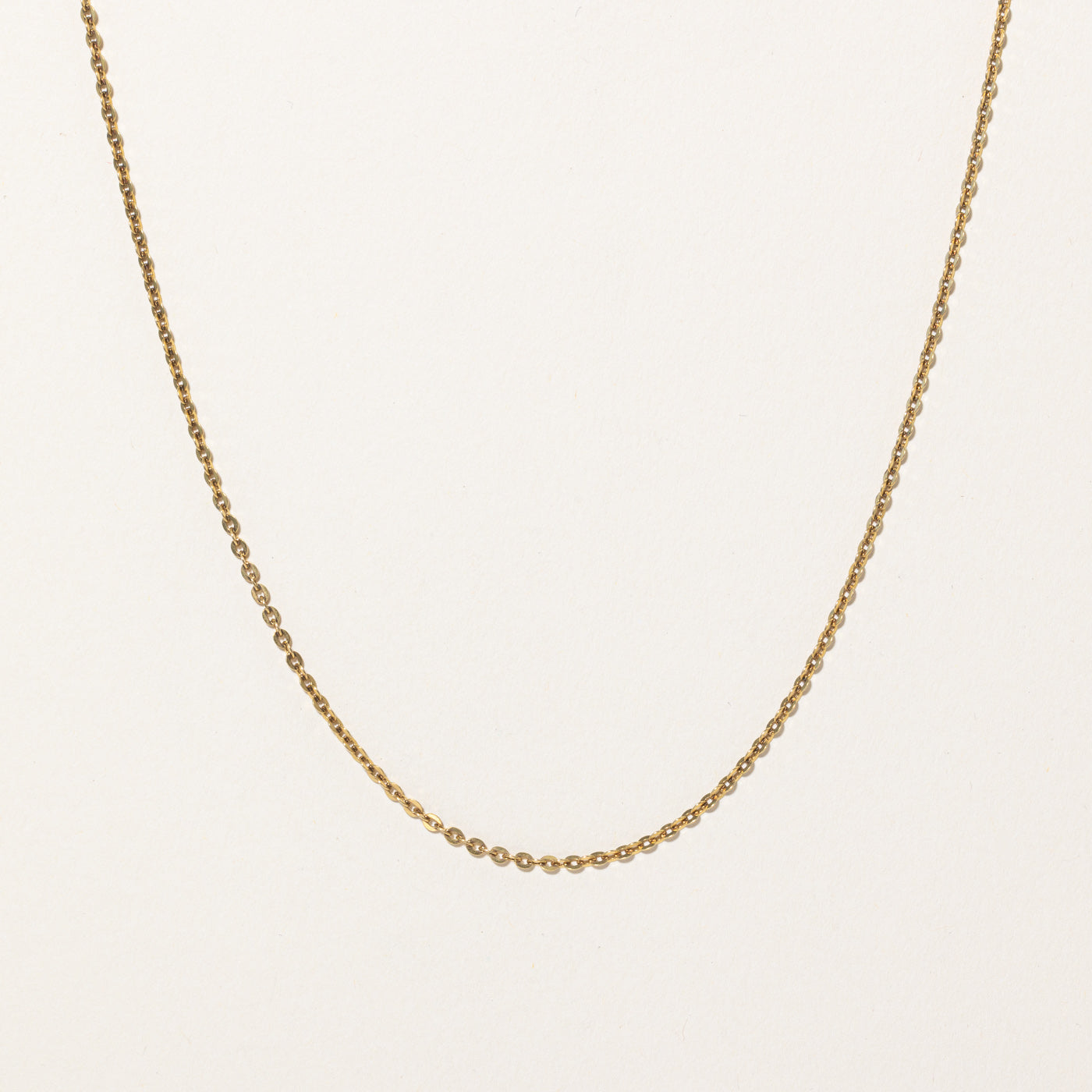 18k Yellow Gold Cable Chain | 24" |