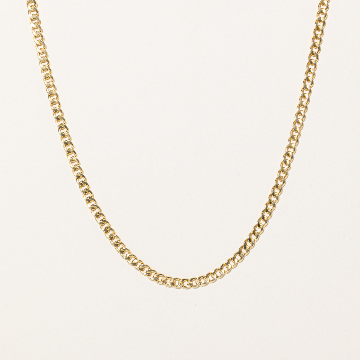 14k Yellow Gold Curb Link Chain | 22" |