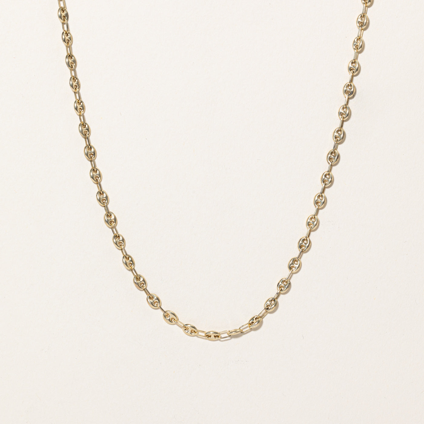 14k Yellow Gold Puffed Anchor Link Chain | 20" |
