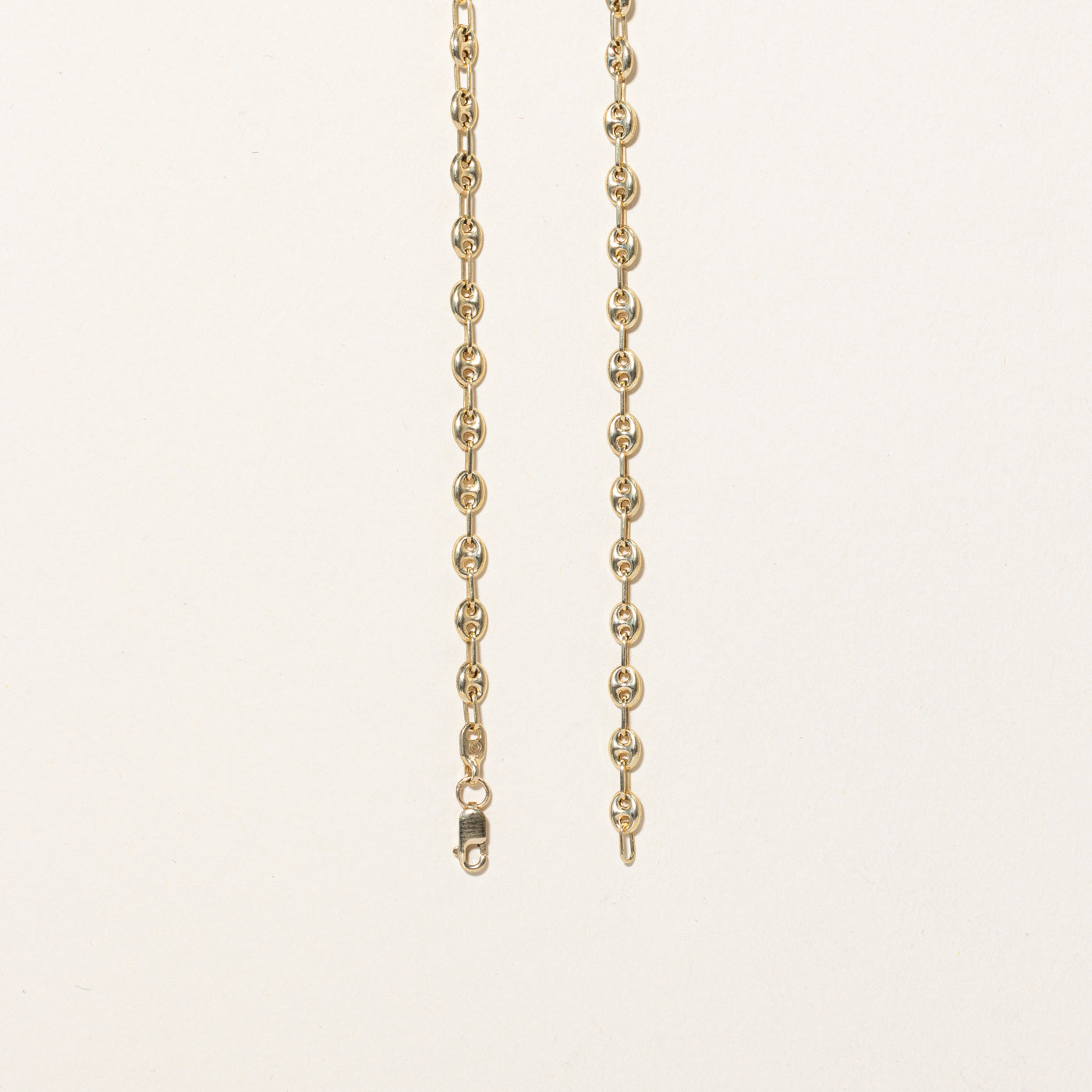 14k Yellow Gold Puffed Anchor Link Chain | 20" |