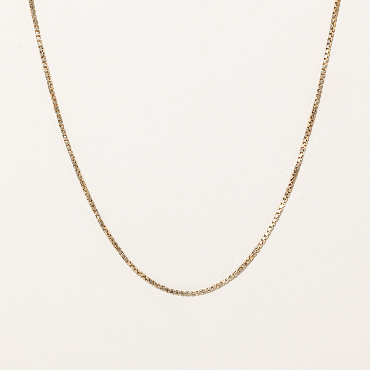 14k Yellow Gold Box Link Chain | 21" |