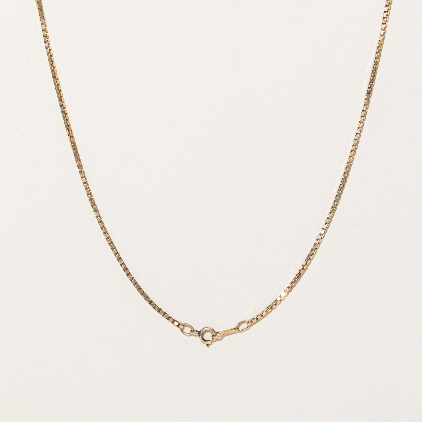 14k Yellow Gold Box Link Chain | 21" |