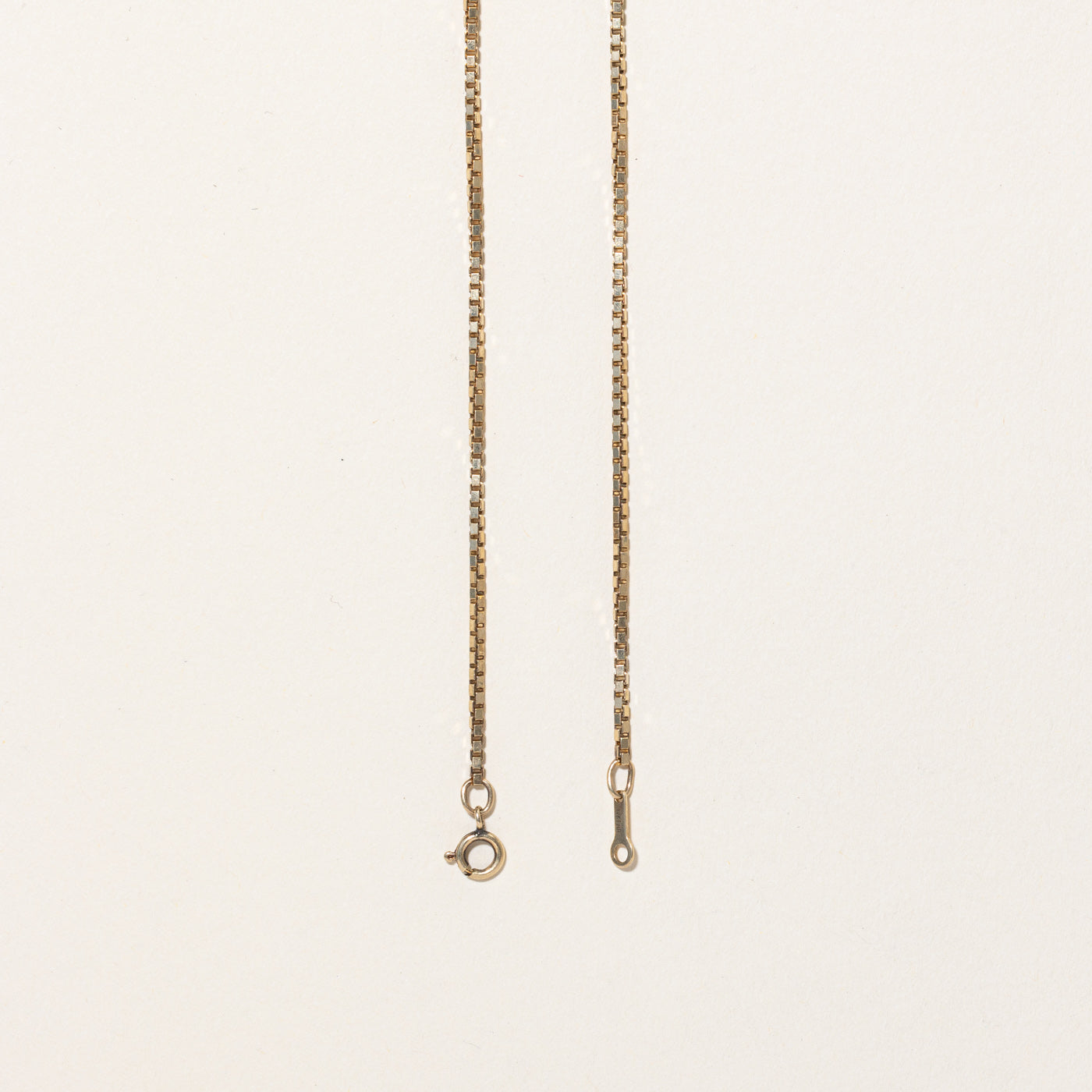 14k Yellow Gold Box Link Chain | 21" |