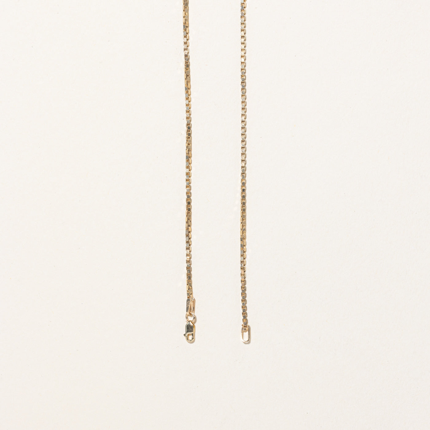 10k Yellow Gold Box Link Chain | 22" |