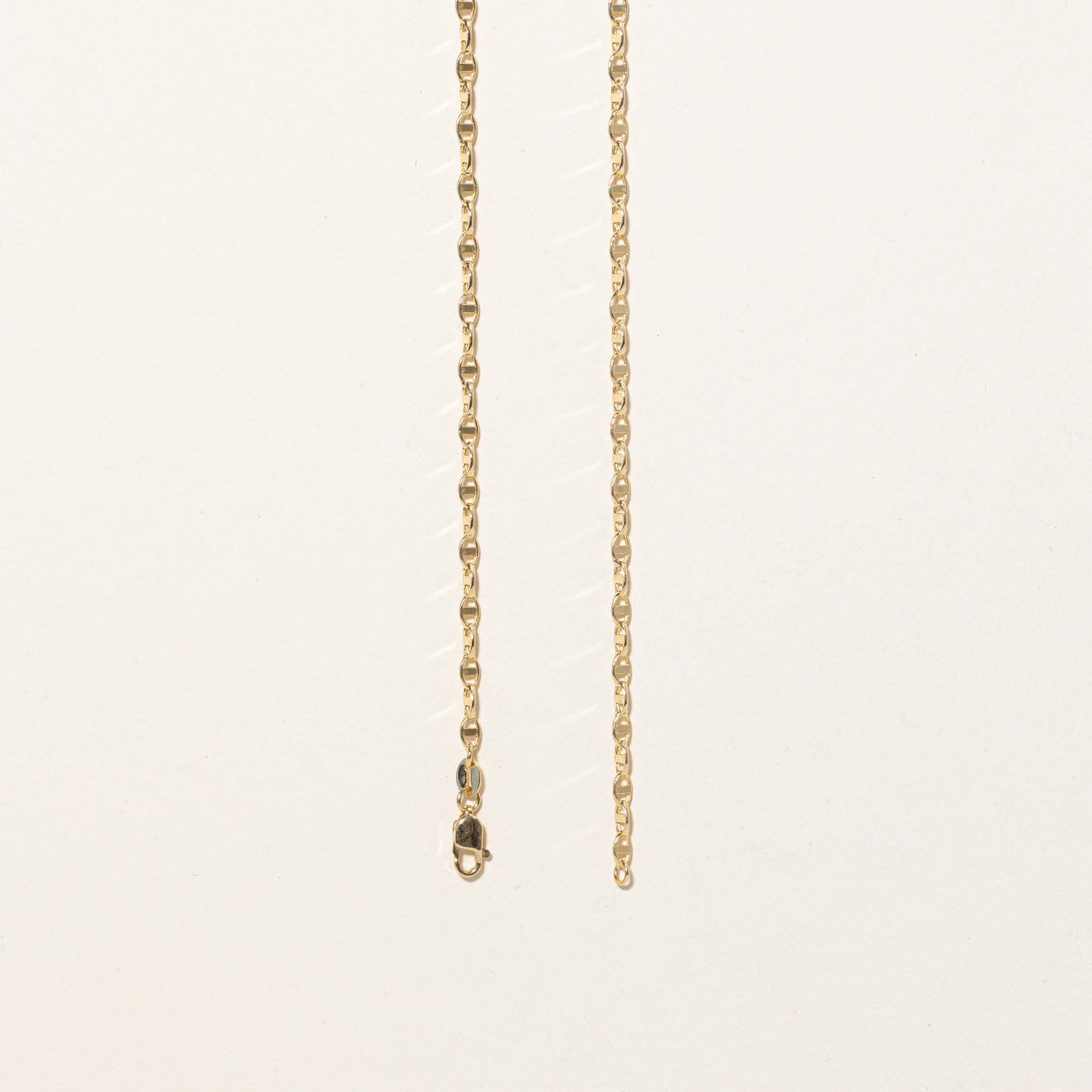 18k Yellow Gold Anchor Link Chain | 17" |