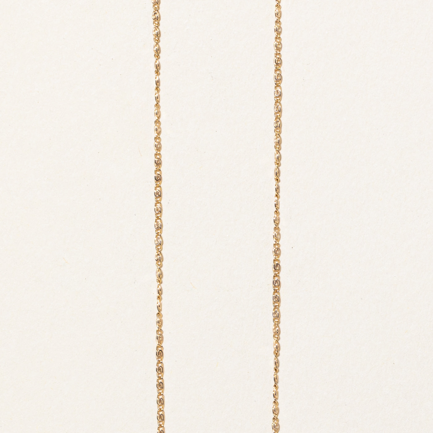 10k Yellow Gold Scroll Chain | 18" |