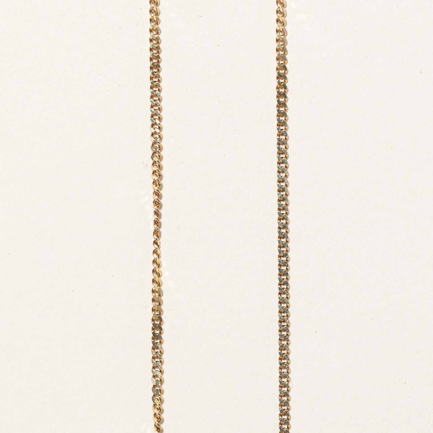 Chaîne à maillons gourmette en or jaune 10 carats | 19" |