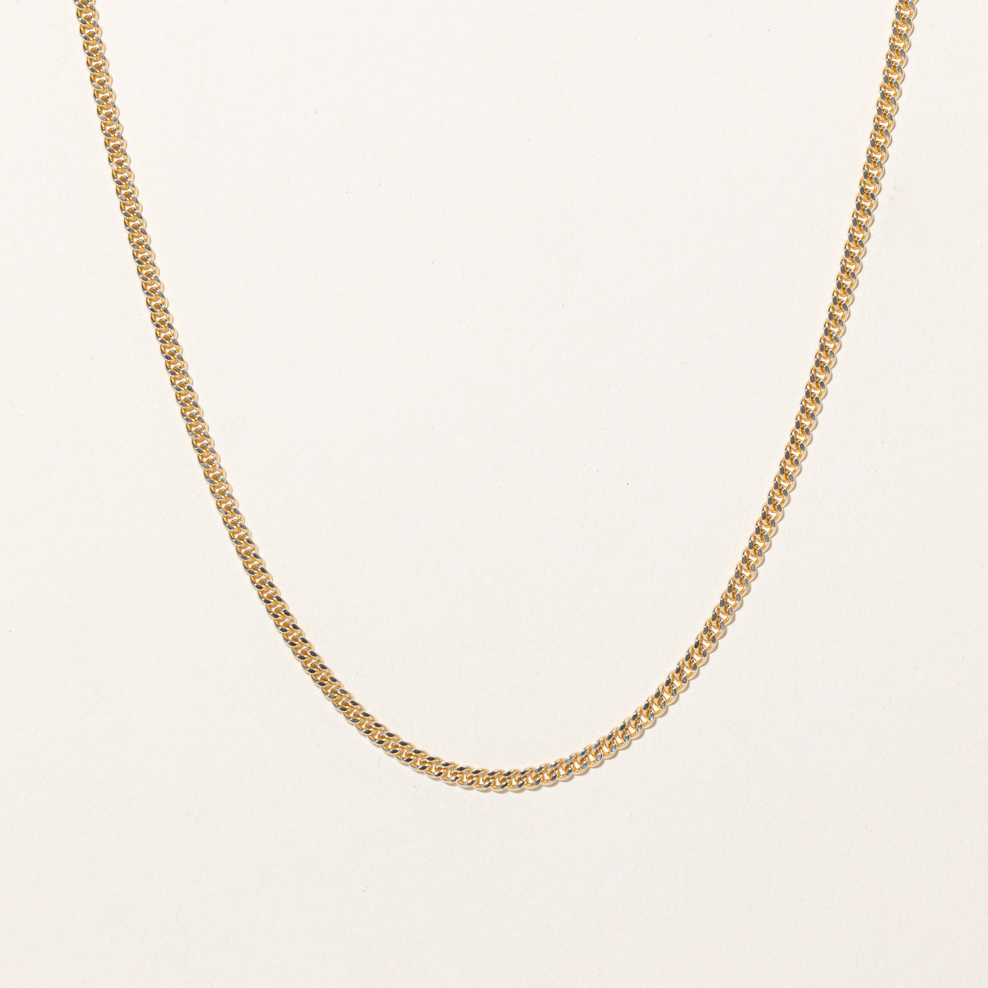 10k Yellow Gold Curb Link Chain | 22" |