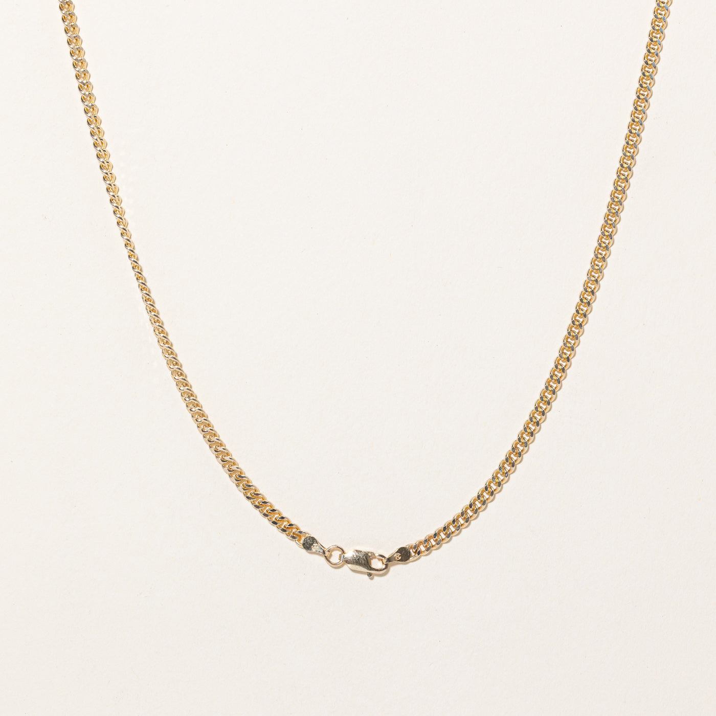 10k Yellow Gold Curb Link Chain | 22" |