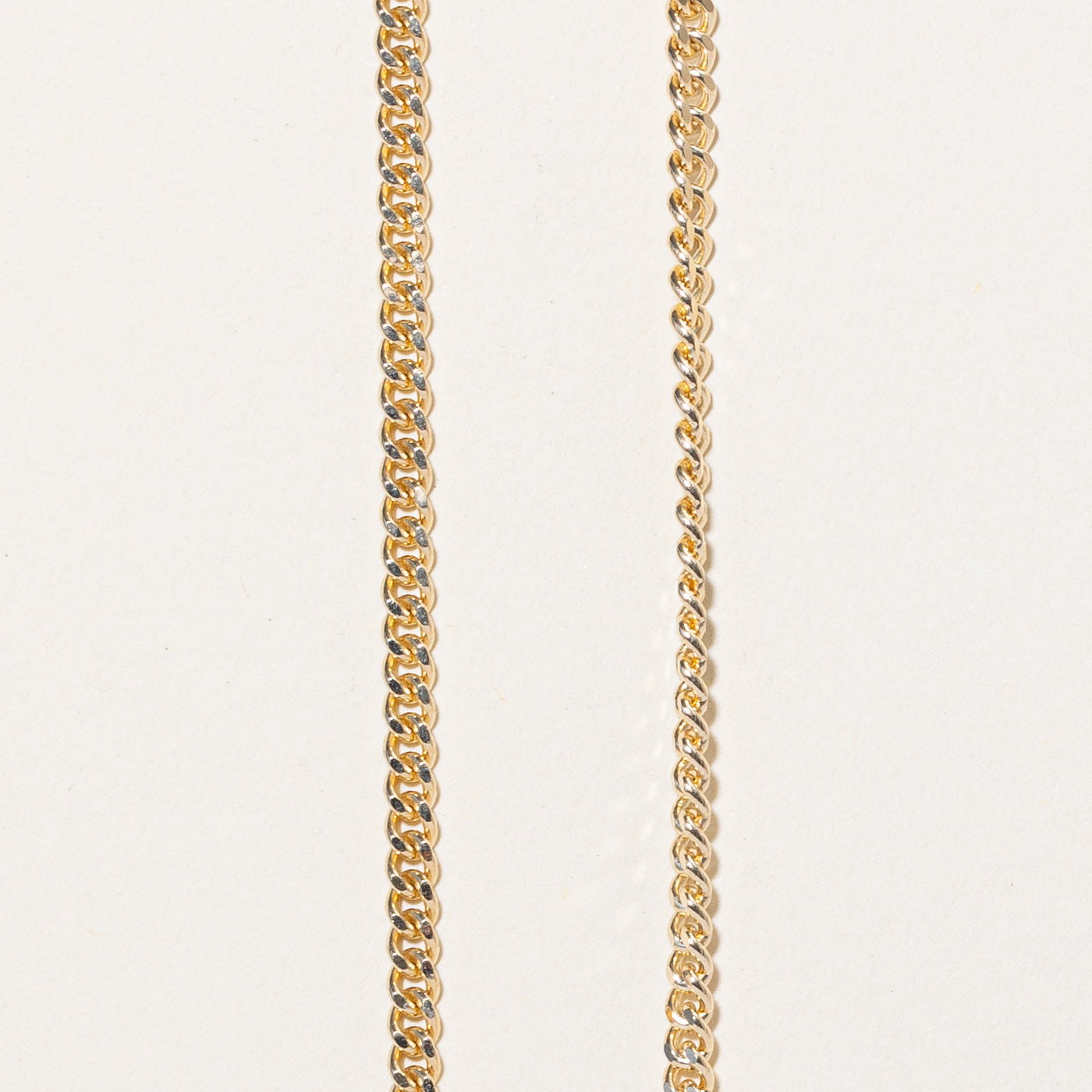 10k Yellow Gold Curb Link Chain | 22" |