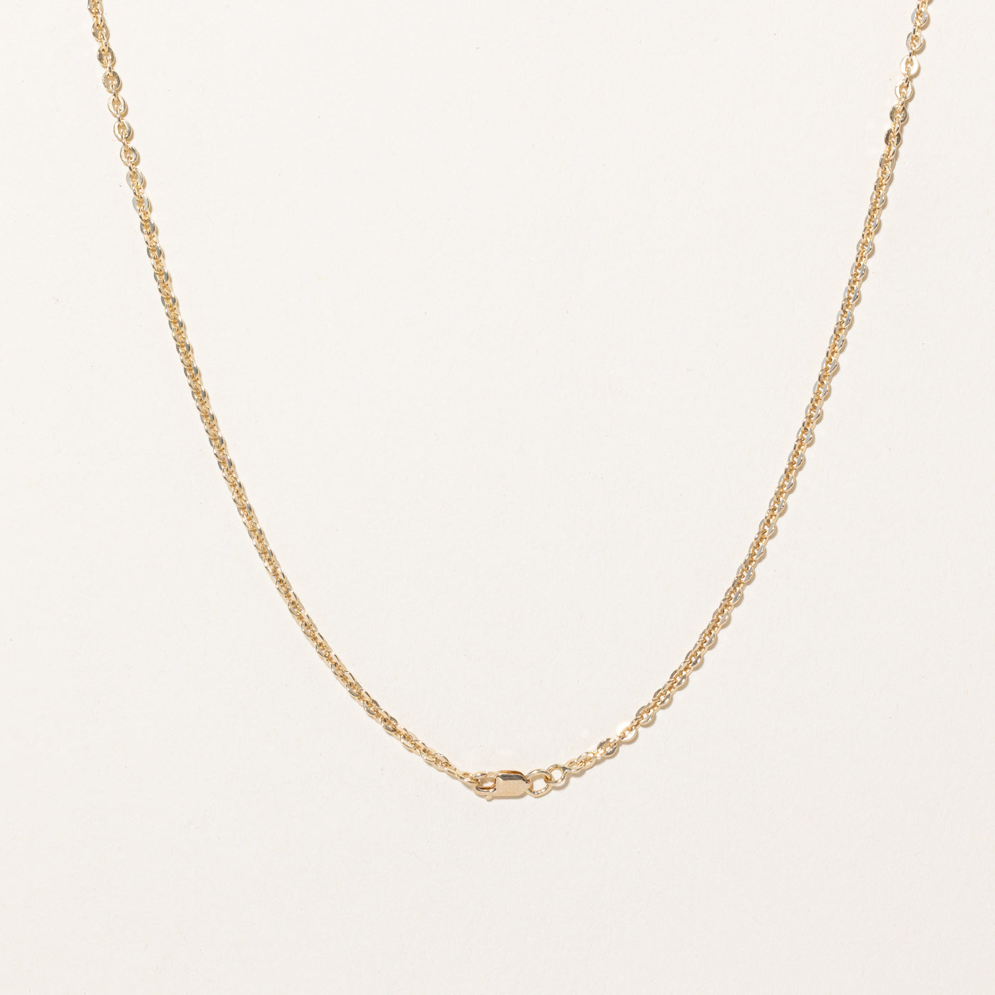 10k Yellow Gold Rolo Link Chain | 18" |