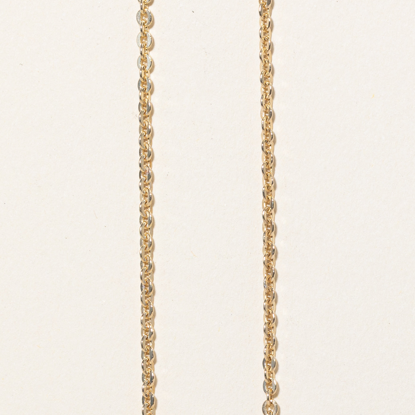 10k Yellow Gold Rolo Link Chain | 18" |