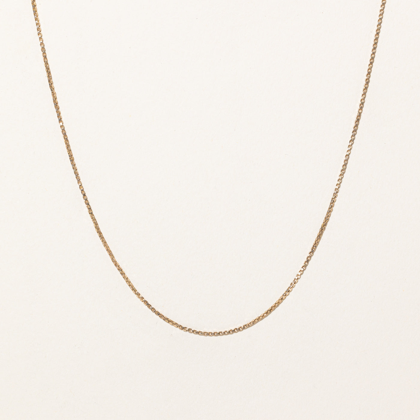 10k Yellow Gold Box Link Chain | 24" |