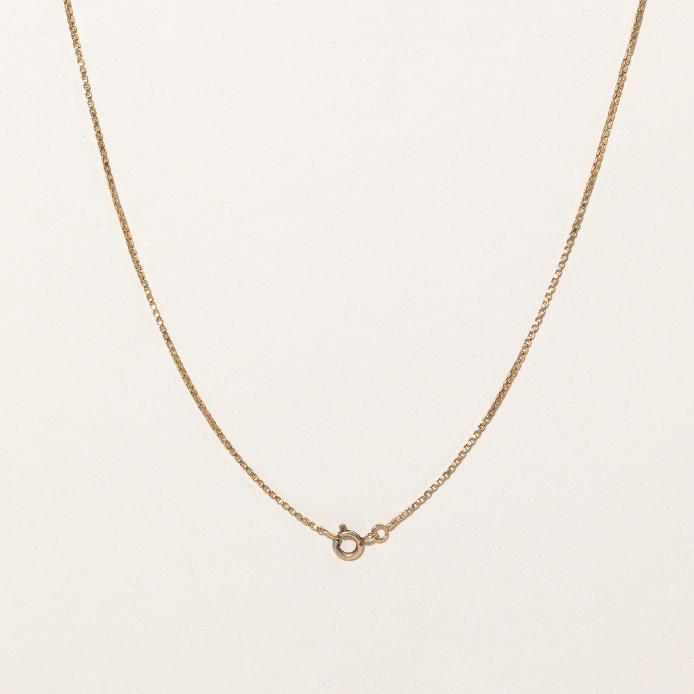 10k Yellow Gold Box Link Chain | 24" |