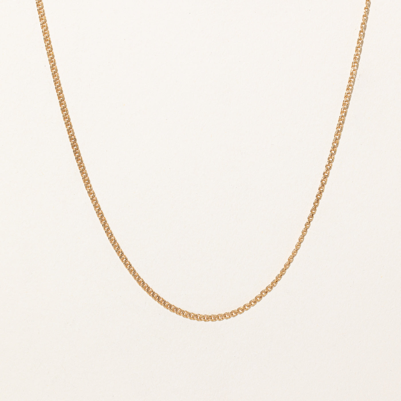 18k Yellow Gold Double Rolo Chain | 25" |