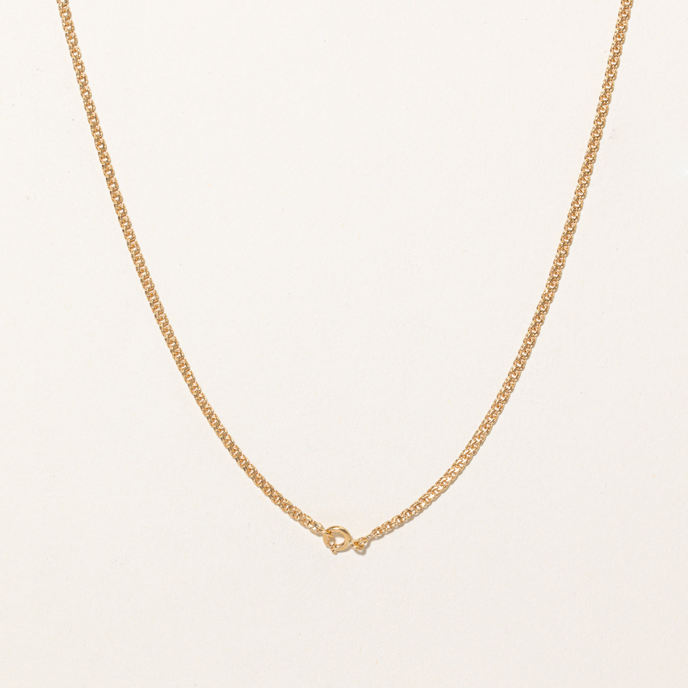18k Yellow Gold Double Rolo Chain | 25" |