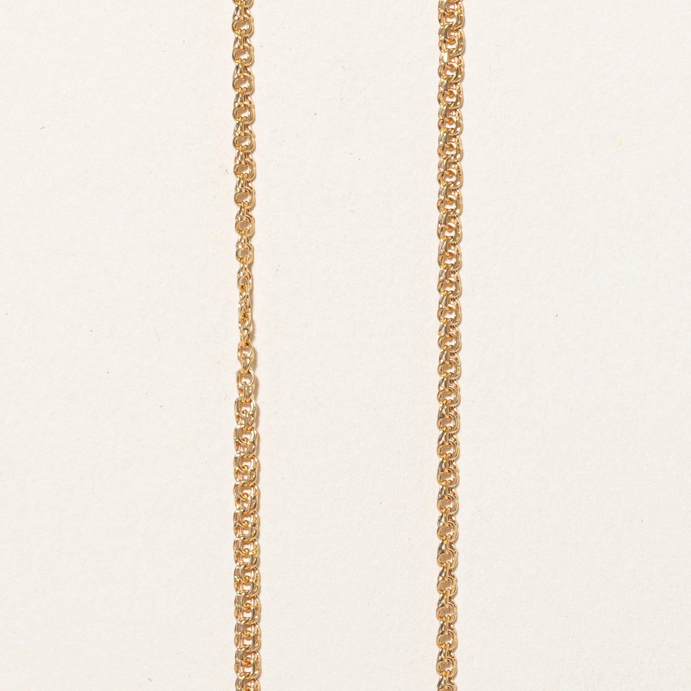 18k Yellow Gold Double Rolo Chain | 25" |