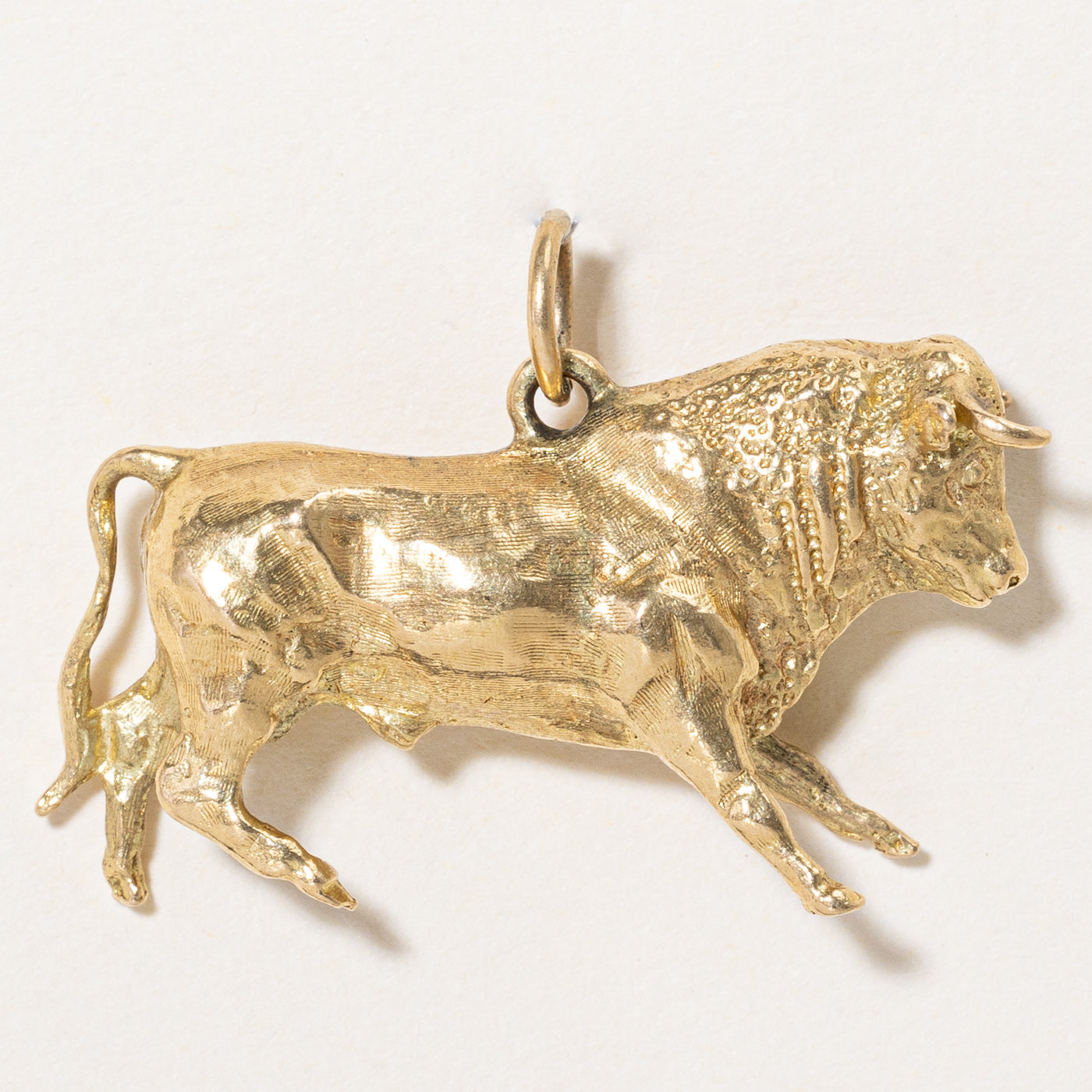 Gold Bull Charm