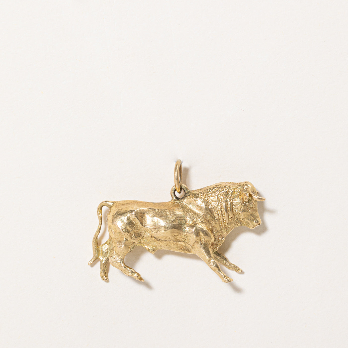 Gold Bull Charm