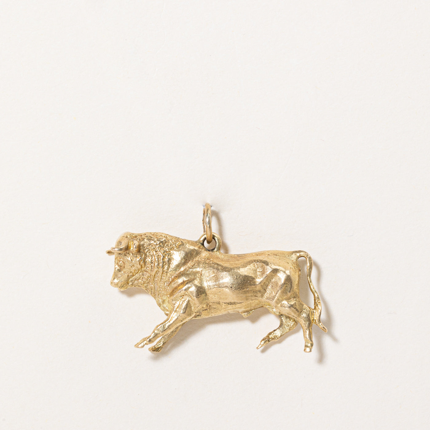 Gold Bull Charm
