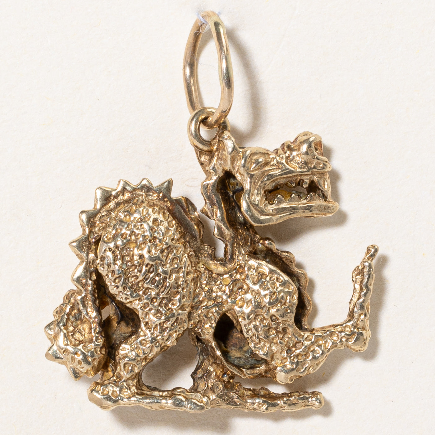 10k Yellow Gold Dragon Charm
