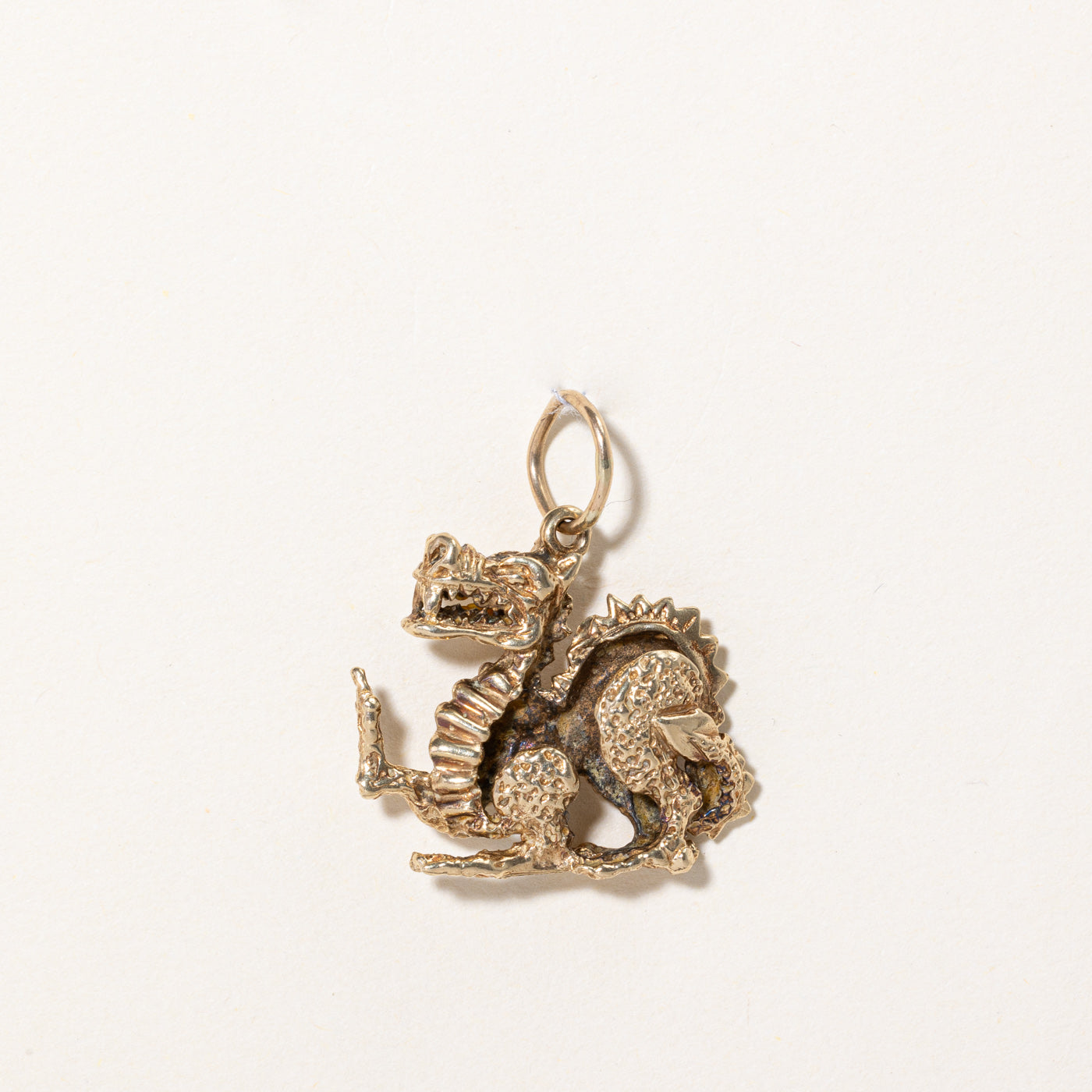 10k Yellow Gold Dragon Charm