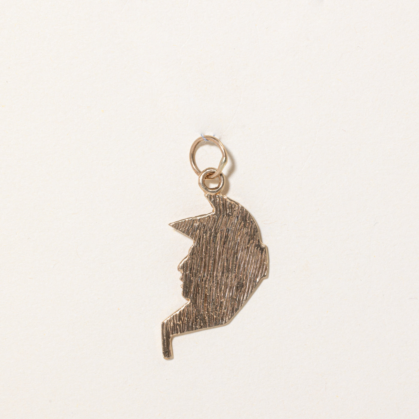 10k Yellow Gold Head Charm