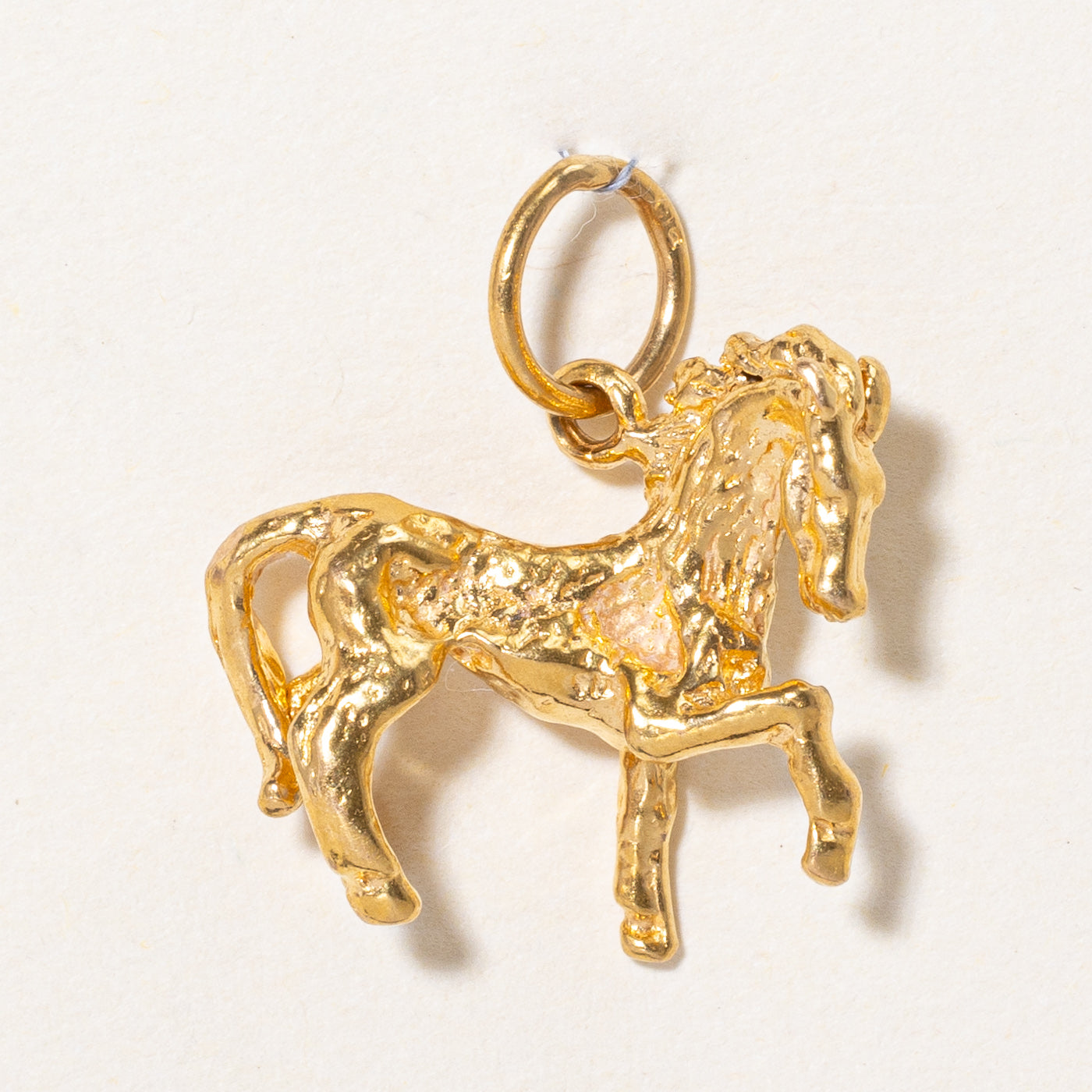 22k Yellow Gold Horse Charm