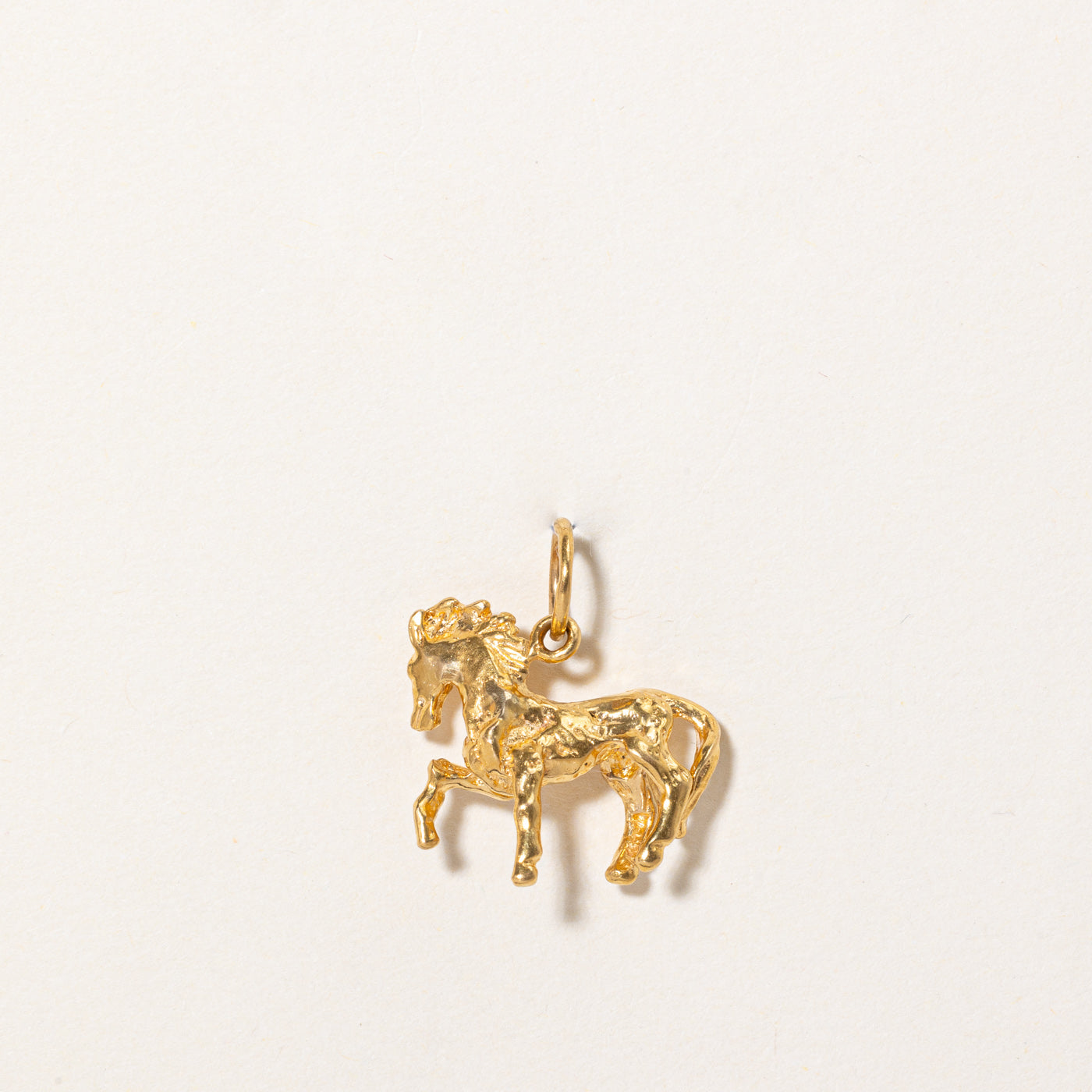22k Yellow Gold Horse Charm