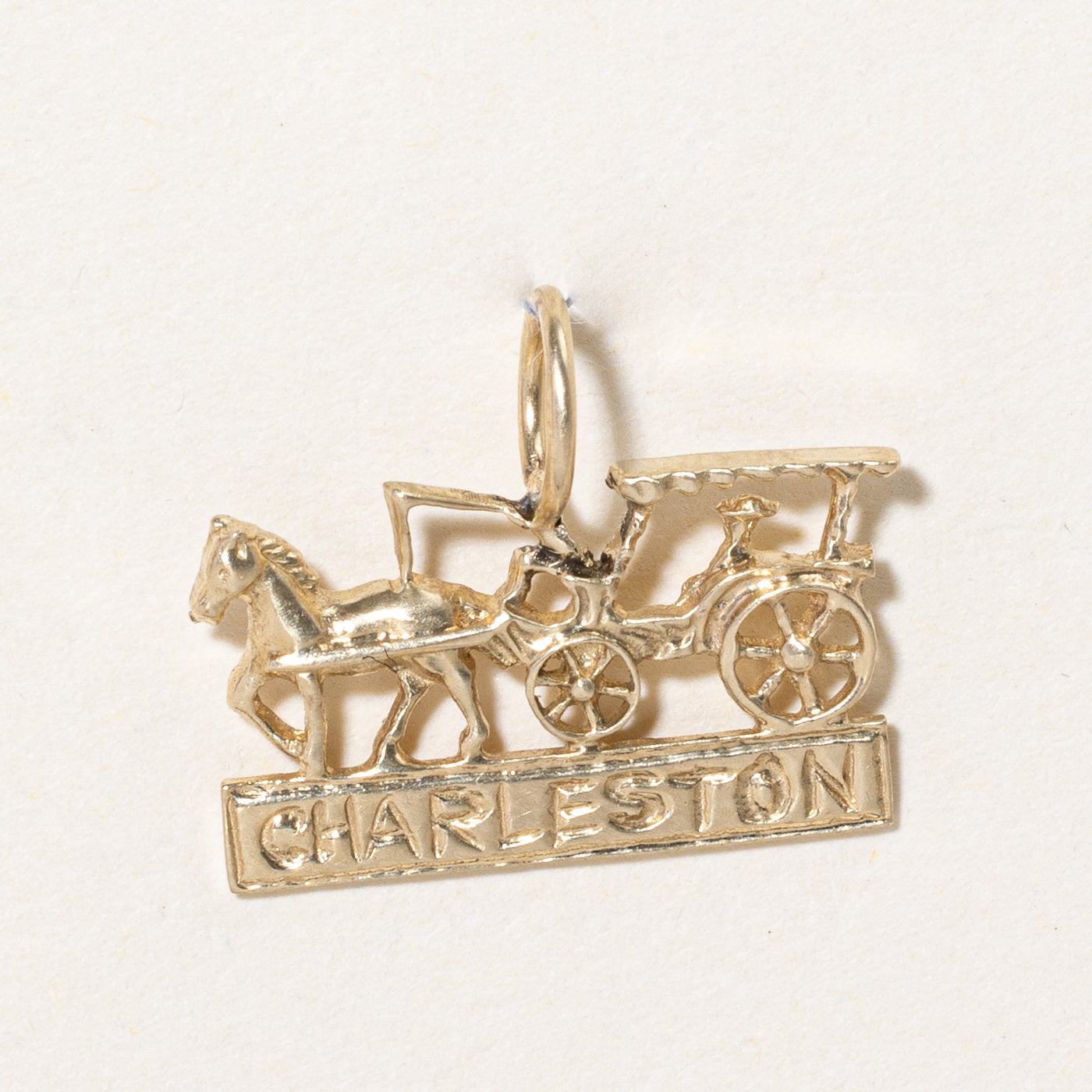 14k Yellow Gold Charleston Charm