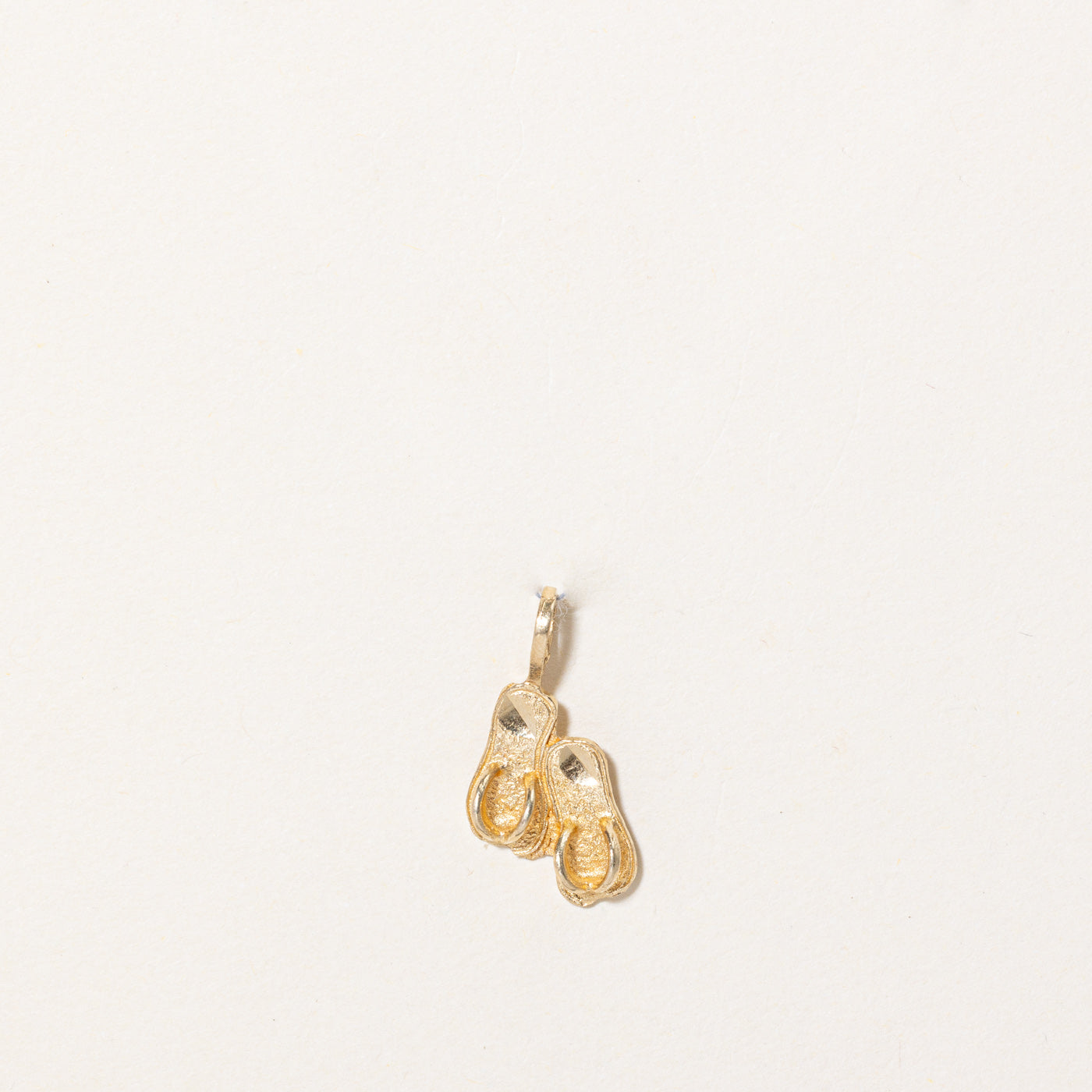 14k Yellow Gold Flip Flop Charm