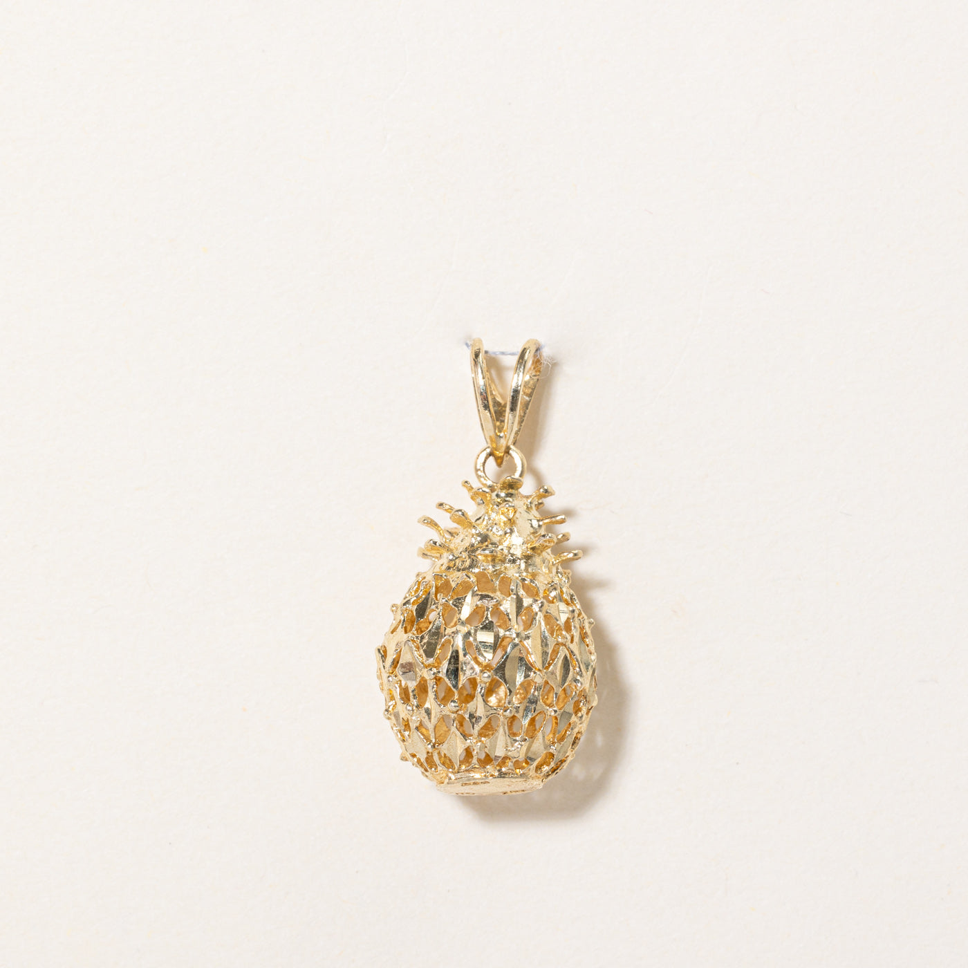 14k Yellow Gold Pineapple Charm