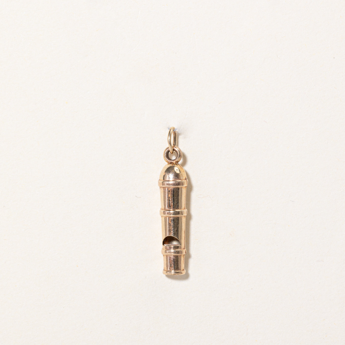 10k Yellow Gold Whistle Charm
