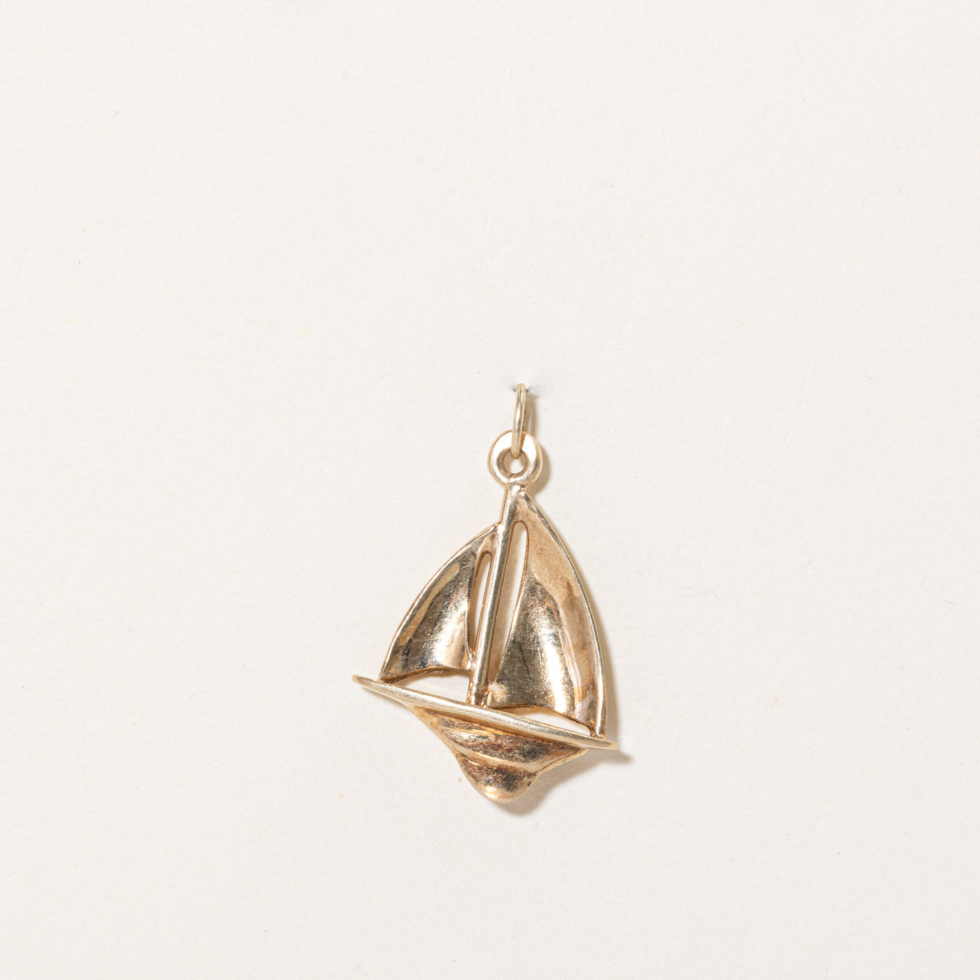 10k Yellow Gold Boat Charm